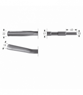 6-kant Gutsbeitel   22x250mm   6-kant17,0 /13x45 per 1 2