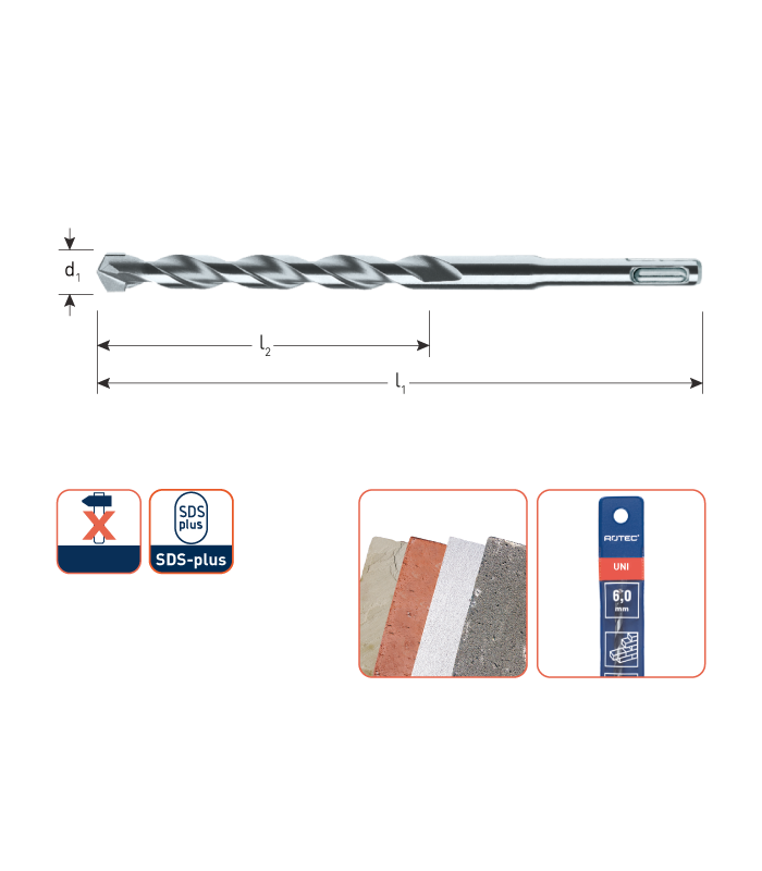 UNIDon-boor      12,0x200/260 mm per 0