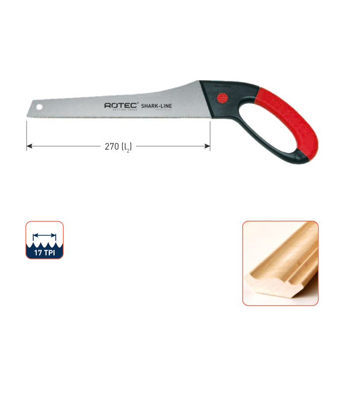ROTEC Fijnvertandezaag Shark-Line SL3...