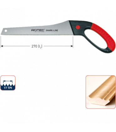 ROTEC Fijnvertandezaag Shark-Line SL3 werklengte-270/ T-17 per 1