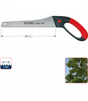 ROTEC Tuinzaag Shark-Line SL4 werklengte-300/ T-9 per 1