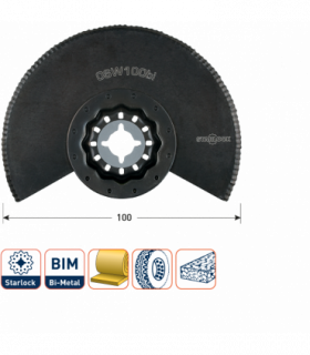 ROTEC OSW100bi Osc.Bi-Metaal segm.zaagblad gekarteld...