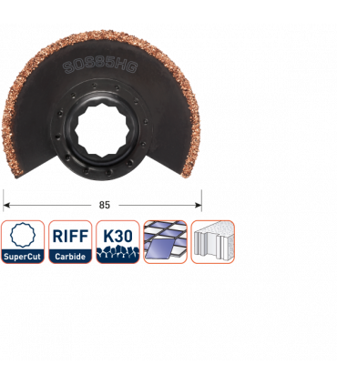 ROTEC SOS85HG Oscillerend HM-Segment-voegenfrees d-85mm per 1