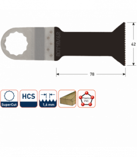 ROTEC SOT16/42 Oscillerend HCS invalzaagblad 78x42mm per 1