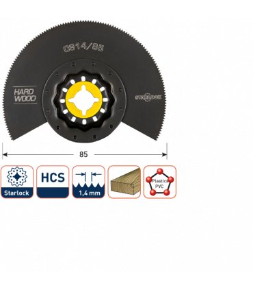 ROTEC OS14/85 Oscillerend HCS-Segm.zaagblad geb. d-85mm per 1