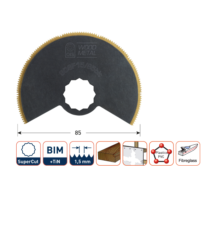 ROTEC SOSF15/85bit Oscillerend Bi-M-TiN...
