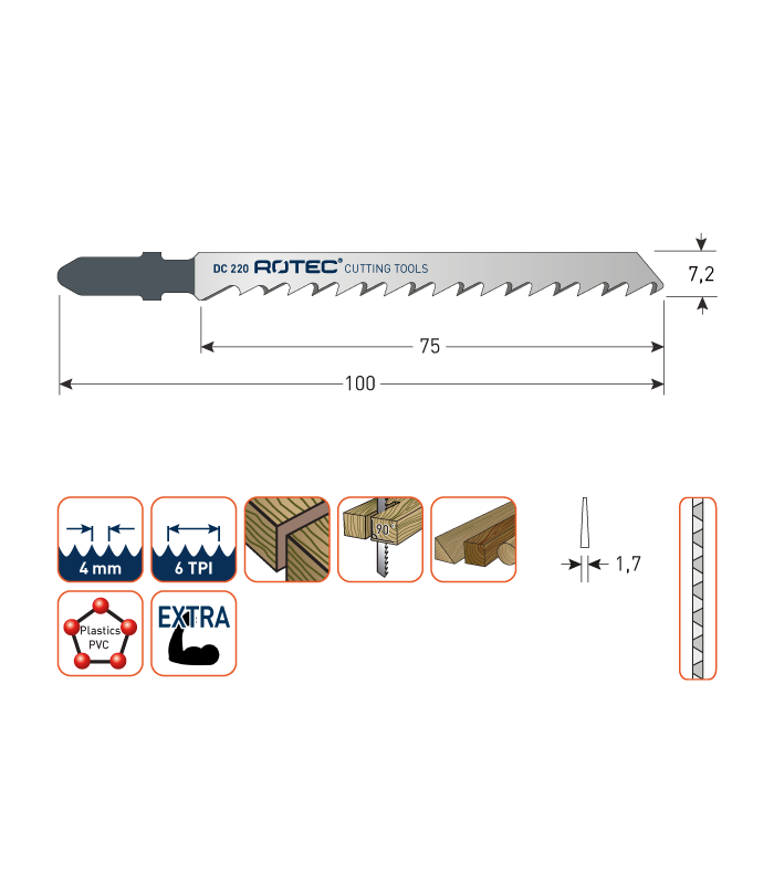ROTEC Decoupeerzagen DC220 / T101DP...