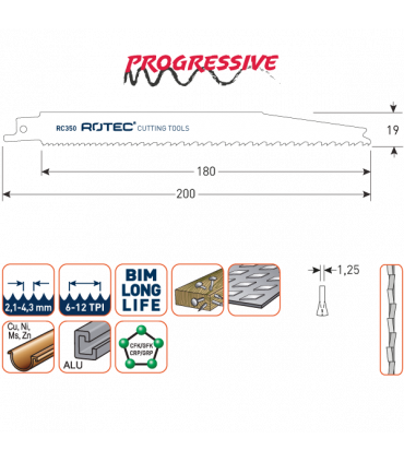 ROTEC Reciprozagen RC350 / 3456XF (VPE 5 stuks) per 1