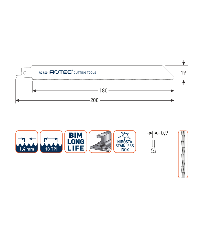 ROTEC Reciprozagen RC740 / 1122EF (VPE 25...