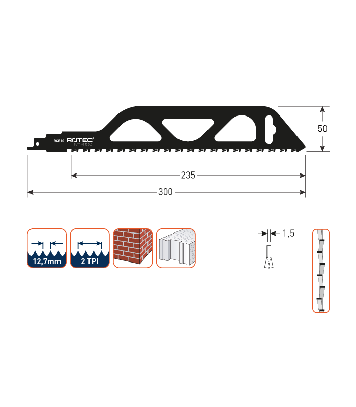 ROTEC Reciprozagen RC810 / 1243HM (VPE 1 stuks)...