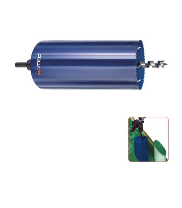 ROTEC Dakdoorvoerboor 110x300mm 4-6tpi...