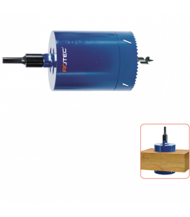 ROTEC Dakdoorvoerboor   85x150mm 3-4tpi incl.boor +6kt adapter per 0