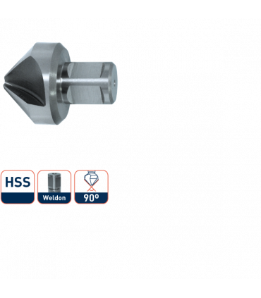 HSS-E Verzinkfrees, 90°, weldon 19mm, ø55mm per 0