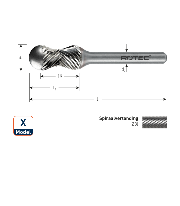 ROTEC HM-Stiftfrees, model X
Z3 /...