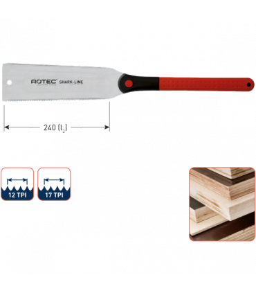 ROTEC Duozaag Shark-Line SL5 werklengte-240/ T-9/17 per 1
