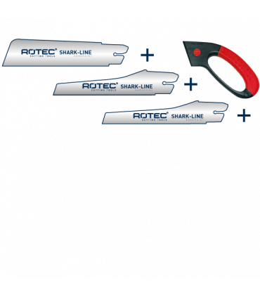 ROTEC 4 delige handzaag Shark-Line Set SL1-SL3-SL4 per 1