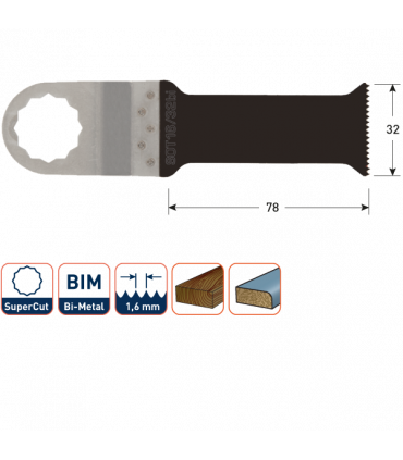 ROTEC SOT16/32bi Oscillerend Bi-Met. invalzaagblad 78x32mm (VE 5) per 1