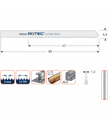 ROTEC Decoupeerzagen FEIN FDC640 /  (VPE 5 stuks) per 1