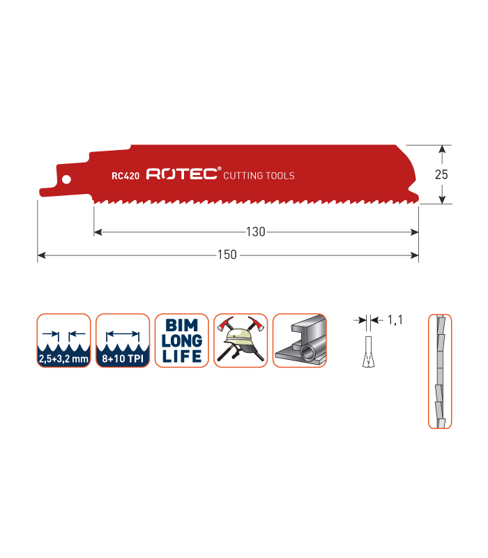 ROTEC Reciprozagen RC420 / 926CHF (VPE 5 stuks)...