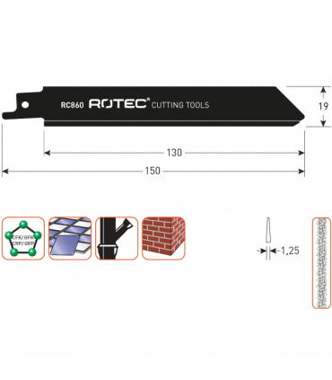 ROTEC Reciprozagen RC860 /  (VPE 1 stuks) per 1