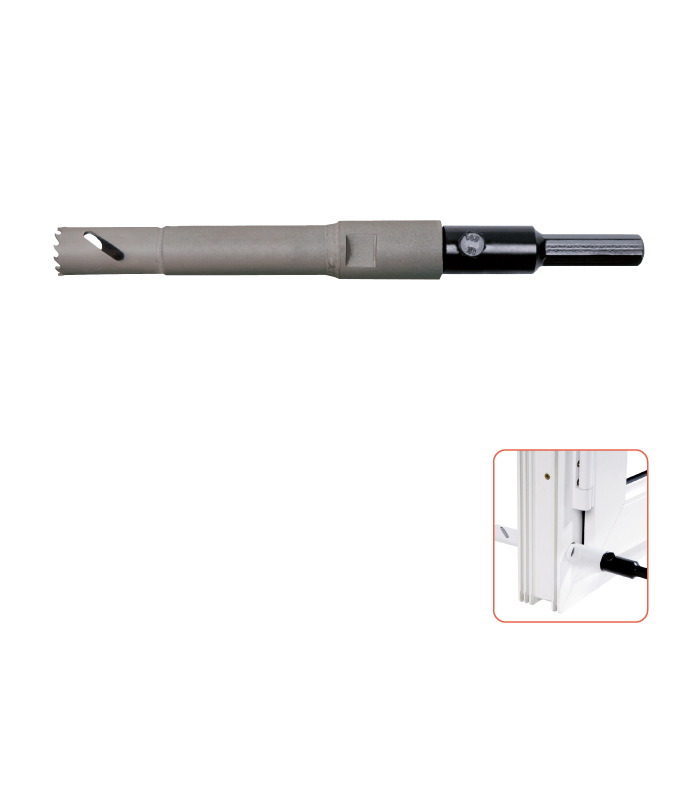 Kozijnboor 19,0 x 90 mm 8-12tpi incl. houder en...