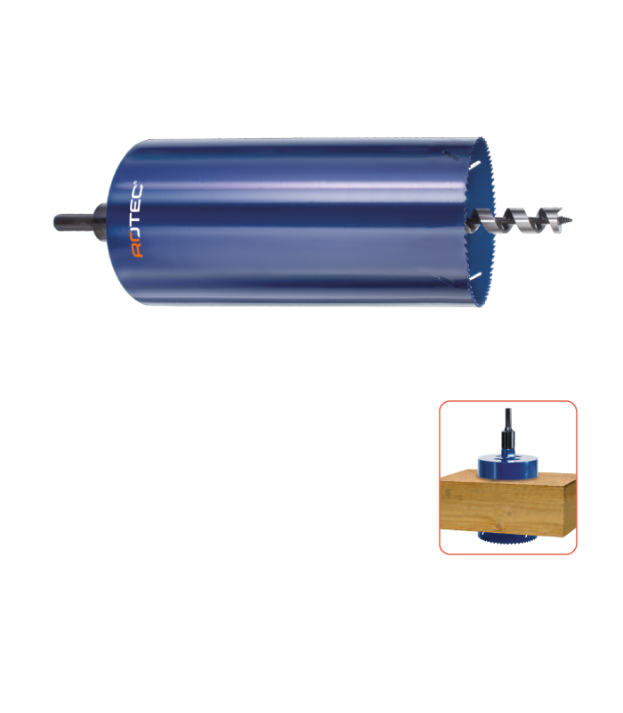 ROTEC Dakdoorvoerboor 152x300mm 3-4tpi...