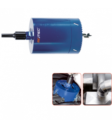 ROTEC Verlengde gatzaag  180x100mm 8-12tpi incl.boor +6kt adapter per 0