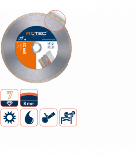 ROTEC Diamantzaag Tegel /SC 660 350/25,4 per 0
