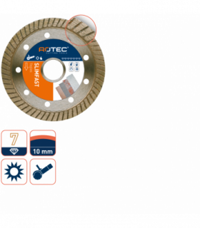 ROTEC Diamantzaag Slimfast 125/22,23 per 0