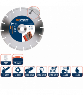 ROTEC Diamantzaag U 60 E 140/22,23 per 0