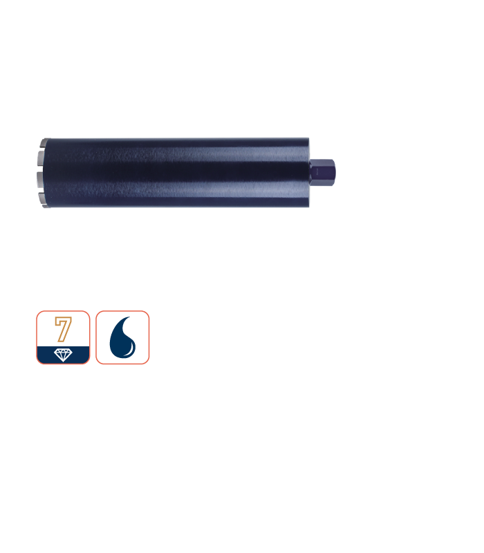 Diamantboor NAT  180x400x1.1/4 (15) 24x3,5x9,0...