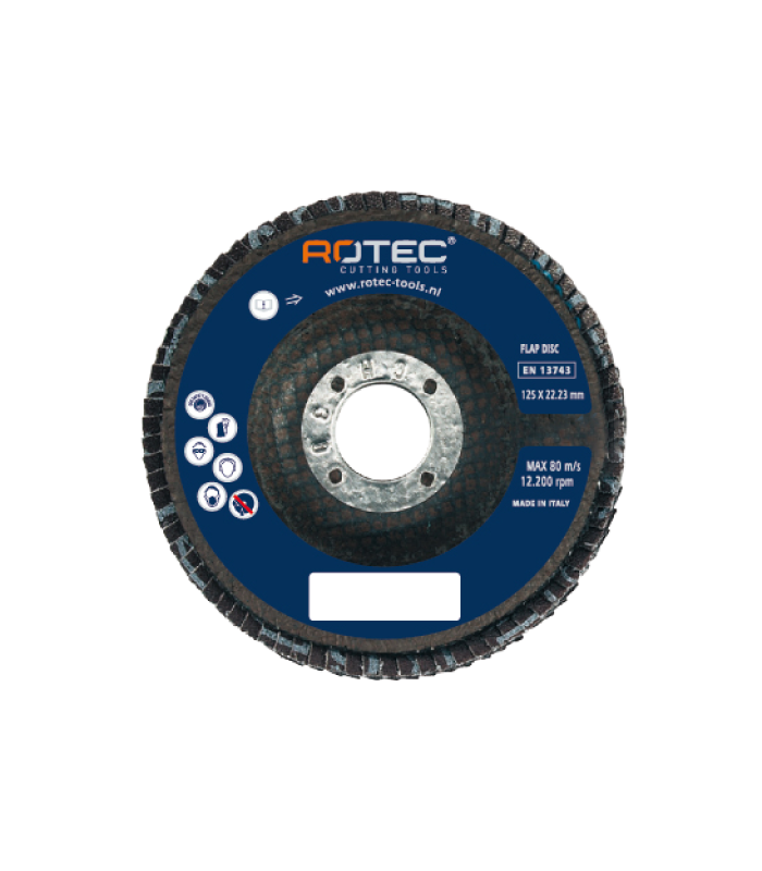 Rotec lamellenschijven 115x22.23 mm  Korrel 80...