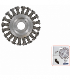 Rondborstel 22,2125x0,5 mm getordeerd staaldraad per 1