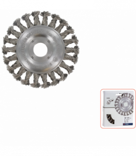 Rondborstel 22,2125x0,5 mm getordeerd RVS-draad per 1