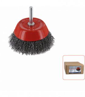 Komborstel sch. 6mm75x0,30 mm gegolfd staaldraad per 1