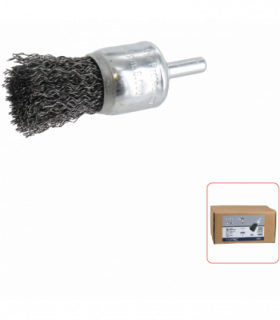 Penseelborstel sch 6mm22x0,30 x 25 mm gegolfd staaldraad...
