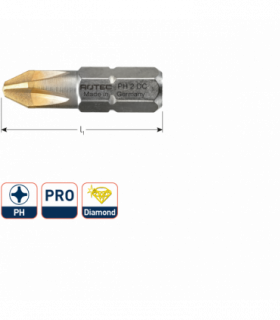 PRO Insertbit PH 2 L-25mm C 6,3 DIAMANT per 1