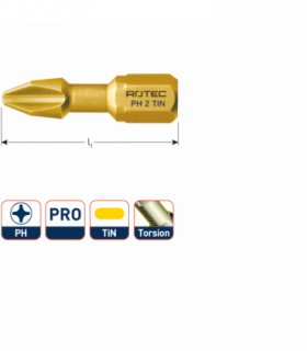 PRO Insertbit PH 3 L-25mm C 6,3 Torsion TIN per 1