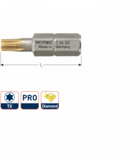 PRO Insertbit T 40 L-25mm C 6,3 DIAMANT per 1