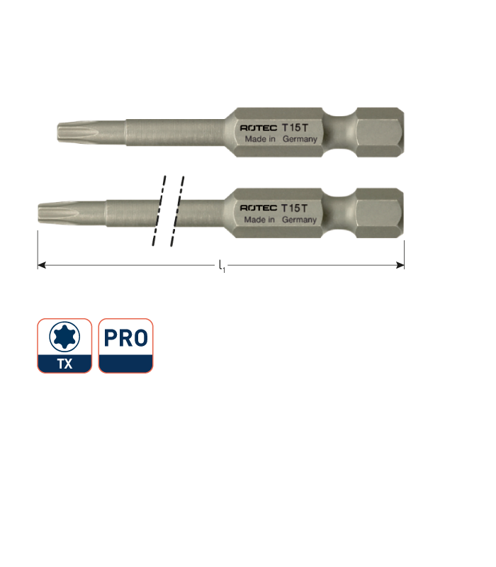 PRO Krachtbit T 20 L-50mm E 6,3 BASIC per 1