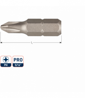 Insertbit 5/16 PH 3 L- 32mm C 8 BASIC per 1