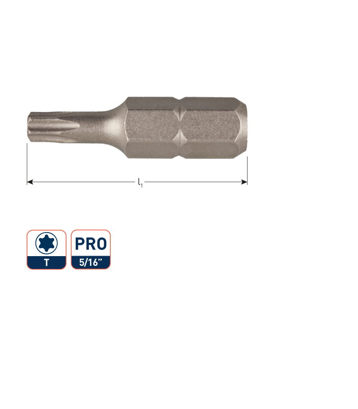 Insertbit 5/16 T 15 L- 32mm C 8 BASIC per 1