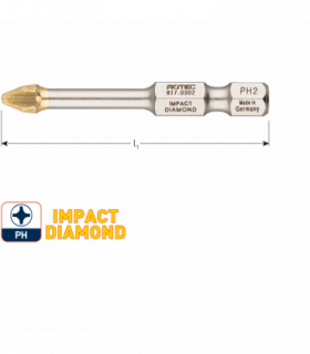 IMPACT insertbit PH 2 L-50mm E 6,3  DIAMOND per 1