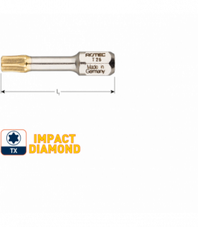 IMPACT insertbit T 10 L-30mm C 6,3  DIAMOND per 1