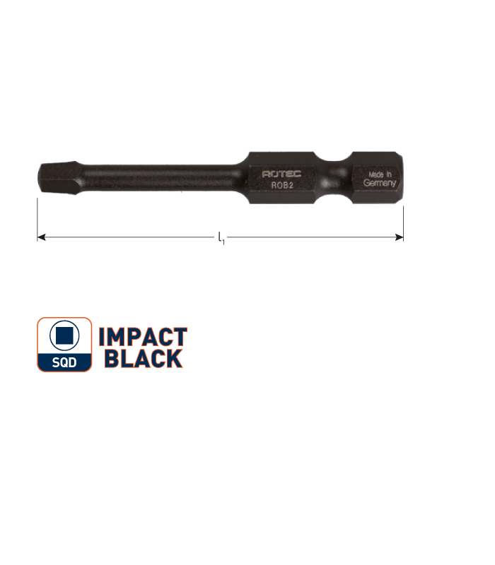 IMPACT insertbit SQD 2 L-50mm E 6,3  BASIC per 1