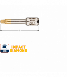 IMPACT insertbit SQD 3 L-30mm C 6,3  DIAMOND per 1