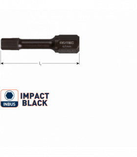 IMPACT insertbit inbus 6,0 L-30mm C 6,3  BASIC per 1