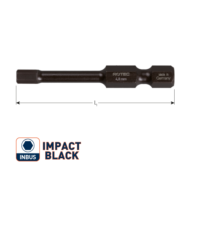 IMPACT insertbit inbus 4,0 L-50mm E 6,3  BASIC...