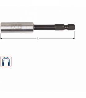 IMPACT Magn.bith. E6,3x80mm-huls 11,0x35mm, met C-ring per 1