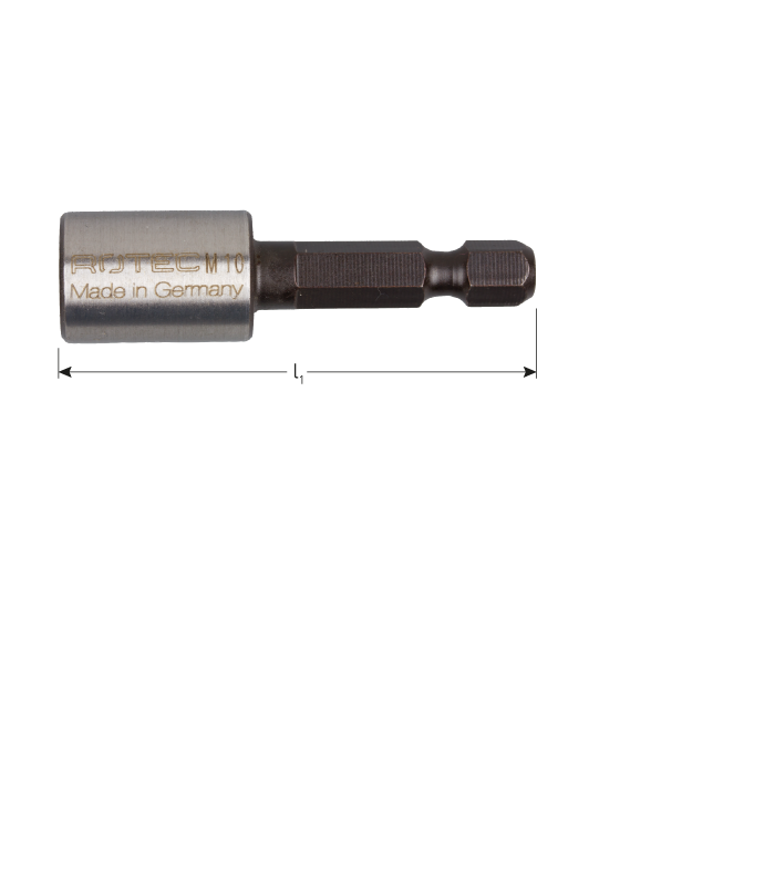 Stokschroef indraai hulpstuk  M 8  L-50mm 1/4...
